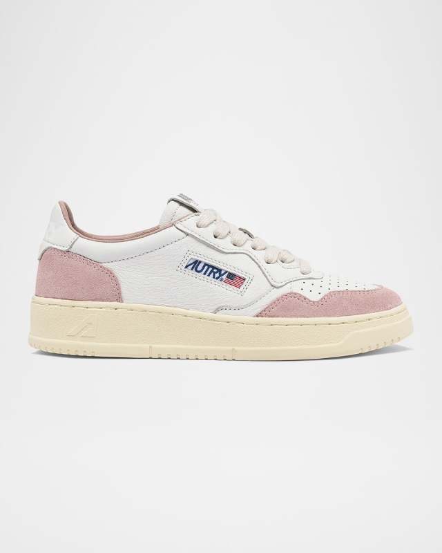 Medalist Low-Top Bicolor Leather Sneakers